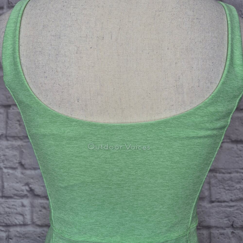 Outdoor Voices Warmup Exercise Tennis Active Dress Heather Green Space Dye Sz S - Picture 7 of 11